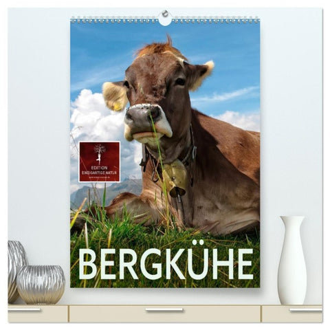Bergkühe (hochwertiger Premium Wandkalender 2027 DIN A2 hoch), Kunstdruck in Hochglanz