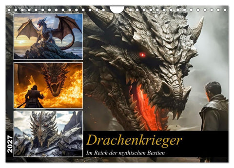 Drachenkrieger (Wandkalender 2027 DIN A4 quer), CALVENDO Monatskalender