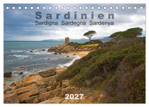 Sardinien Sardigna Sardegna Sardenya 2027 (Tischkalender 2027 DIN A5 quer), CALVENDO Monatskalender