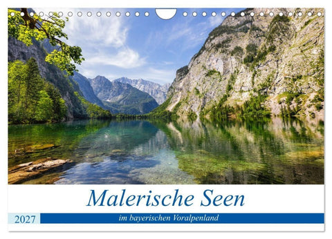 Malerische Seen im bayerischen Voralpenland (Wandkalender 2027 DIN A4 quer), CALVENDO Monatskalender