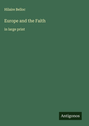Europe and the Faith