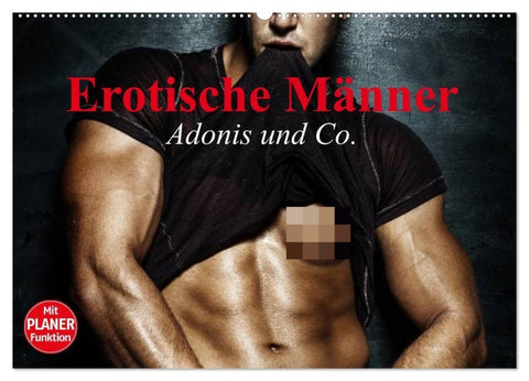 Erotische Männer. Adonis und Co. (Wandkalender 2027 DIN A2 quer), CALVENDO Monatskalender