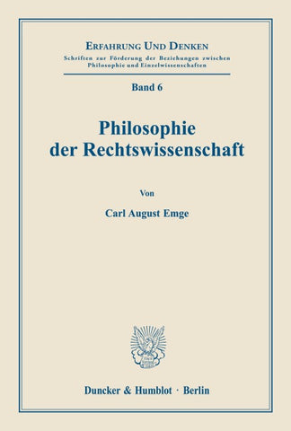 Philosophie der Rechtswissenschaft.