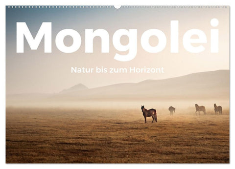 Mongolei - Natur bis zum Horizont (Wandkalender 2026 DIN A2 quer), CALVENDO Monatskalender