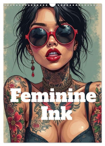 Feminine Ink (Wandkalender 2027 DIN A3 hoch), CALVENDO Monatskalender