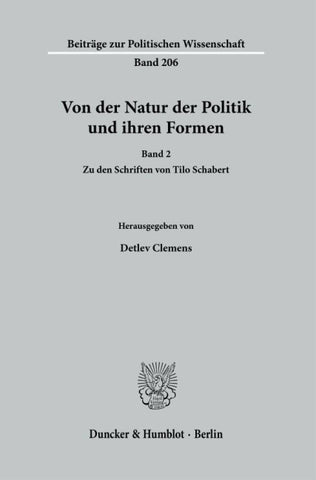 Von der Natur der Politik und ihren Formen.