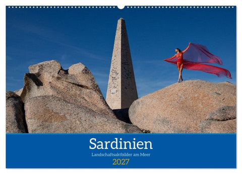 Sardinien - Landschaftsaktbilder am Meer (Wandkalender 2027 DIN A2 quer), CALVENDO Monatskalender