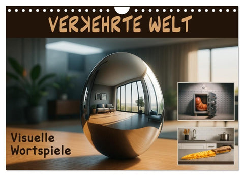 Verkehrte Welt - Bilderrätsel (Wandkalender 2027 DIN A4 quer), CALVENDO Monatskalender