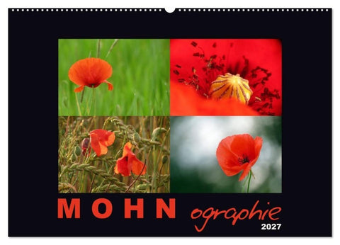 MOHNographie (Wandkalender 2027 DIN A2 quer), CALVENDO Monatskalender