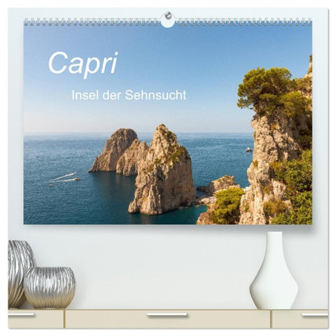 Capri, Insel der Sehnsucht (hochwertiger Premium Wandkalender 2026 DIN A2 quer), Kunstdruck in Hochglanz