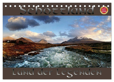Schottland - Land der Legenden (Tischkalender 2026 DIN A5 quer), CALVENDO Monatskalender