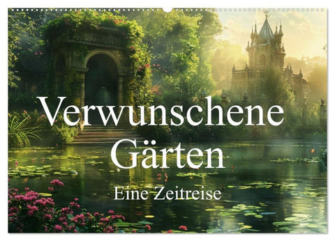 Verwunschene Gärten - Eine Zeitreise (Wandkalender 2027 DIN A2 quer), CALVENDO Monatskalender