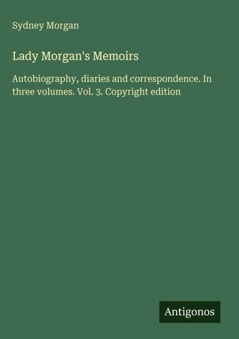 Lady Morgan's Memoirs