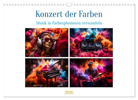 Konzert der Farben (Wandkalender 2026 DIN A3 quer), CALVENDO Monatskalender