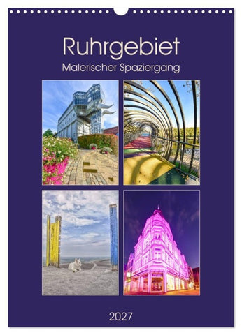 Ruhrgebiet - Malerischer Spaziergang (Wandkalender 2027 DIN A3 hoch), CALVENDO Monatskalender
