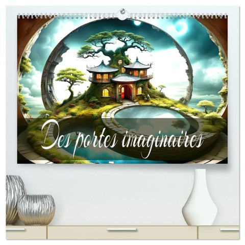 Des Portes imaginaires  (Calendrier mural 2026 DIN A2 vertical) calendrier de bureau