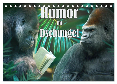 Humor im Dschungel (Tischkalender 2026 DIN A5 quer), CALVENDO Monatskalender