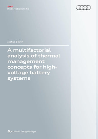 A multifactorial analysis of thermal management concepts for high-voltage battery systems
