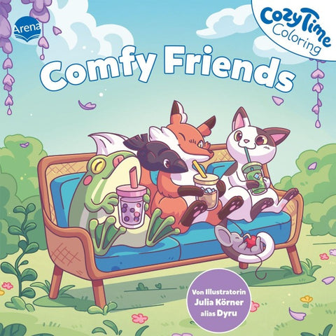 Cozy Time Coloring. Comfy Friends