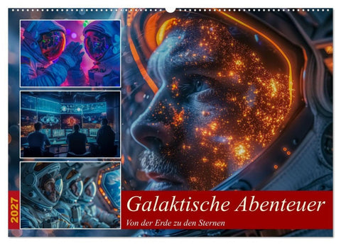 Galaktische Abenteuer (Wandkalender 2027 DIN A2 quer), CALVENDO Monatskalender