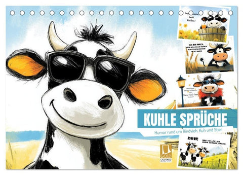 Kuhle Sprüche (Tischkalender 2027 DIN A5 quer), CALVENDO Monatskalender
