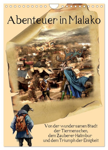 Abenteuer in Malako (Wandkalender 2026 DIN A4 hoch), CALVENDO Monatskalender