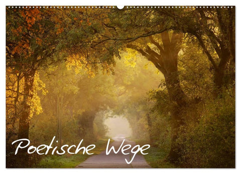 Poetische Wege (Wandkalender 2026 DIN A2 quer), CALVENDO Monatskalender