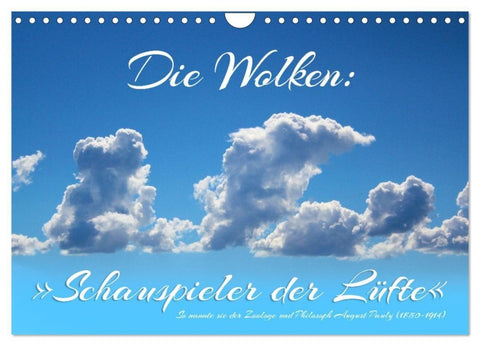 Die Wolken: "Schauspieler der Lüfte" (Wandkalender 2027 DIN A4 quer), CALVENDO Monatskalender