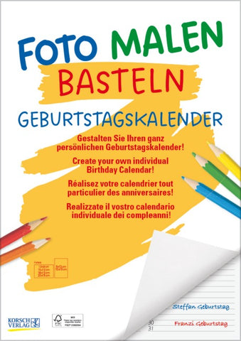 FMB Geburtstagskalender A4