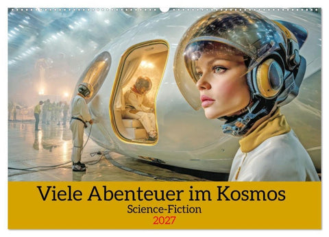 Viele Abenteuer im Kosmos - Science-Fiction (Wandkalender 2027 DIN A2 quer), CALVENDO Monatskalender