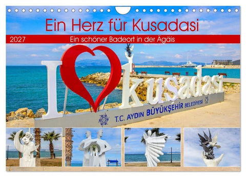 Ein Herz für Kusadasi (Wandkalender 2027 DIN A4 quer), CALVENDO Monatskalender