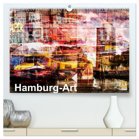Hamburg-Art (hochwertiger Premium Wandkalender 2027 DIN A2 quer), Kunstdruck in Hochglanz