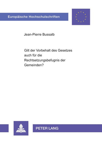 Gilt der Vorbehalt des Gesetzes auch für die Rechtsetzungsbefugnis der Gemeinden?