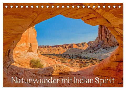 Naturwunder mit Indian Spirit (Tischkalender 2027 DIN A5 quer), CALVENDO Monatskalender