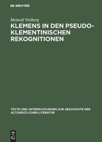 Klemens in den pseudoklementinischen Rekognitionen