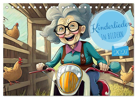 Kinderlieder - In Bildern (Tischkalender 2027 DIN A5 quer), CALVENDO Monatskalender