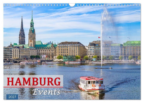 Hamburg Events (Wandkalender 2027 DIN A3 quer), CALVENDO Monatskalender