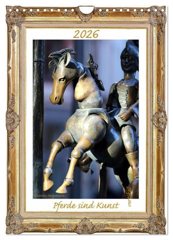 Pferde sind Kunst - vertikal (Wandkalender 2026 DIN A4 hoch), CALVENDO Monatskalender