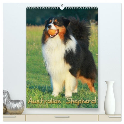 Australian Shepherd (hochwertiger Premium Wandkalender 2027 DIN A2 hoch), Kunstdruck in Hochglanz