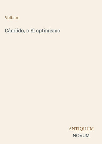 Cándido, o El optimismo