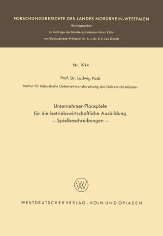 Unternehmer-Planspiele für die betriebswirtschaftliche Ausbildung