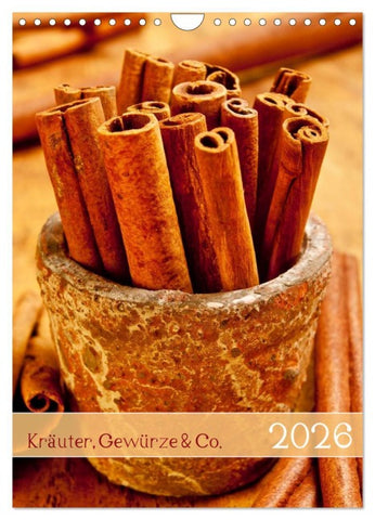 Kräuter, Gewürze & Co. 2026 (Wandkalender 2026 DIN A4 hoch), CALVENDO Monatskalender