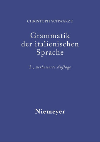 Grammatik der italienischen Sprache