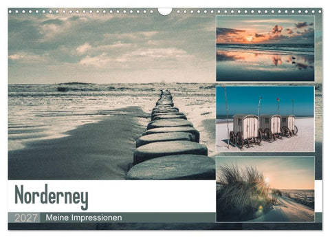 Mein Jahr auf Norderney (Wandkalender 2027 DIN A3 quer), CALVENDO Monatskalender