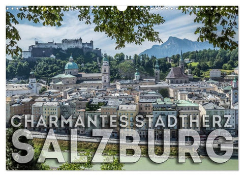 Charmantes Stadtherz SALZBURG (Wandkalender 2026 DIN A3 quer), CALVENDO Monatskalender