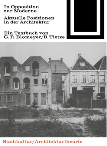 In Opposition zur Moderne
