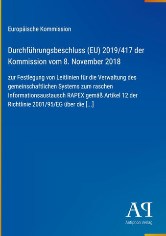 Durchführungsbeschluss (EU) 2019/417 der Kommission vom 8. November 2018