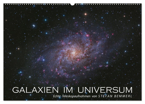 Galaxien im Universum (Wandkalender 2026 DIN A2 quer), CALVENDO Monatskalender