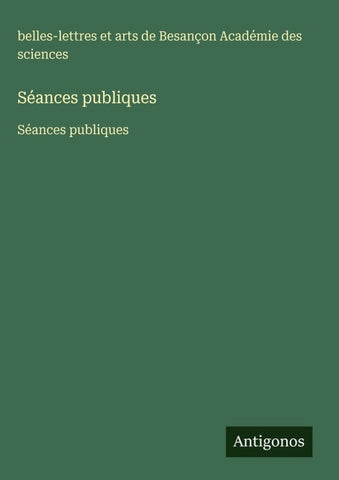 Séances publiques