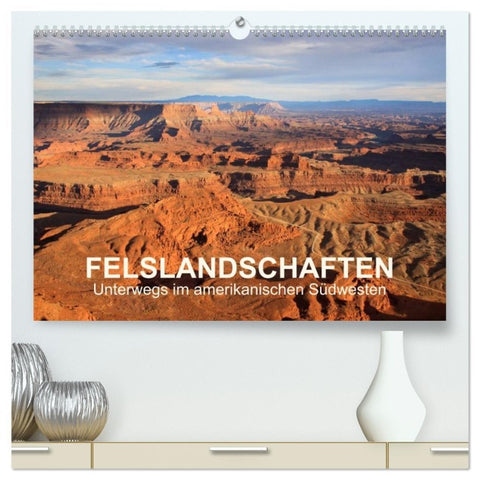 Felslandschaften (hochwertiger Premium Wandkalender 2026 DIN A2 quer), Kunstdruck in Hochglanz